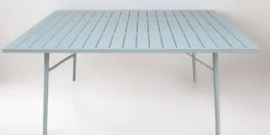 Bissolo Casa Tavoli In Ferro E Metallo<Vendita online di TAVOLO MOD SANTORINI CM 120X80 H 74 ACCIAIO VERDE MENTA