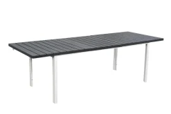 Bissolo Casa Tavoli In Ferro E Metallo<Vendita online di TAVOLO ALL. CM 180X89,5 METALLO BIANCO E PLASTICA EFFETTO LEGNO ANTRACITE