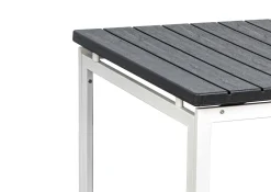 Bissolo Casa Tavoli In Ferro E Metallo<Vendita online di TAVOLO ALL. CM 180X89,5 METALLO BIANCO E PLASTICA EFFETTO LEGNO ANTRACITE