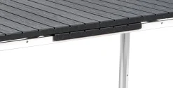Bissolo Casa Tavoli In Ferro E Metallo<Vendita online di TAVOLO ALL. CM 180X89,5 METALLO BIANCO E PLASTICA EFFETTO LEGNO ANTRACITE