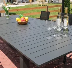 Bissolo Casa Tavoli In Ferro E Metallo<Vendita online di TAVOLO ALL. 180X100 CM IN ALLUMINIO ANTRACITE