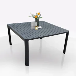Bissolo Casa Tavoli In Ferro E Metallo<Vendita online di TAVOLO ALL. CM 142X142 H.75 ALLUMINIO ANTRACITE