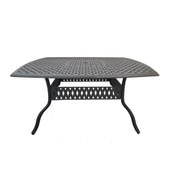 Bissolo Casa Tavoli In Ferro E Metallo<Vendita online di TAVOLO FISSO CM 165X165 ALLUMINIO PRESSOFUSO ANTRACITE