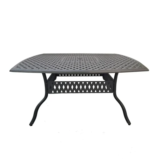 Bissolo Casa Tavoli In Ferro E Metallo<Vendita online di TAVOLO FISSO CM 165X165 ALLUMINIO PRESSOFUSO ANTRACITE