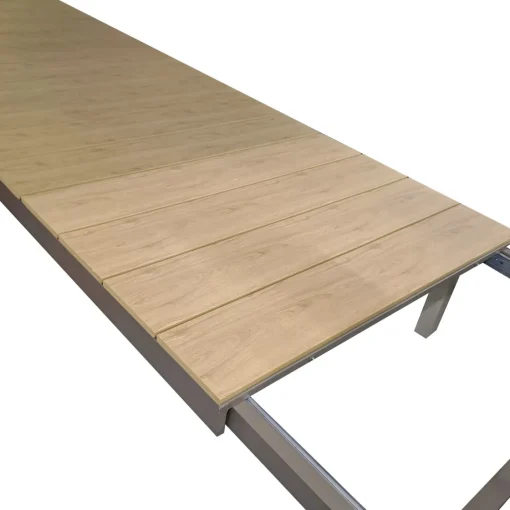 Bissolo Casa Tavoli In Ferro E Metallo<Vendita online di TAVOLO ALL. CM 204X95 ALLUMINIO TAUPE E POLYWOOD