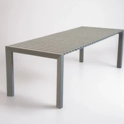 Bissolo Casa Tavoli In Ferro E Metallo<Vendita online di TAVOLO ALL CM 180X90 IN ALLUMINIO CHAMPAGNE