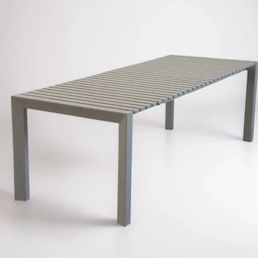 Bissolo Casa Tavoli In Ferro E Metallo<Vendita online di TAVOLO ALL CM 180X90 IN ALLUMINIO CHAMPAGNE