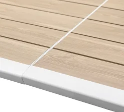 Bissolo Casa Tavoli In Ferro E Metallo<Vendita online di TAVOLO ALL. CM 220X76 METALLO BIANCO E PIANO EFFETTO LEGNO