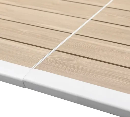 Bissolo Casa Tavoli In Ferro E Metallo<Vendita online di TAVOLO ALL. CM 220X76 METALLO BIANCO E PIANO EFFETTO LEGNO