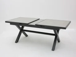 Bissolo Casa Tavoli In Ferro E Metallo<Vendita online di TAVOLO ALL. 180X90 CM IN ALLUMINIO ANTRACITE