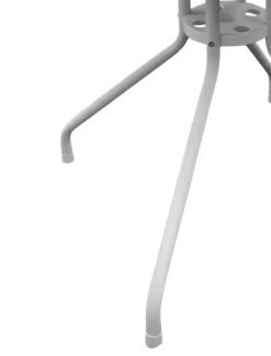 Bissolo Casa Tavoli In Ferro E Metallo<Vendita online di TAVOLO DIAM CM 80 METALLO BIANCO E PLASTICA EFFETTO LEGNO ANTRACITE