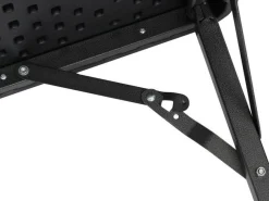 Bissolo Casa Tavoli In Ferro E Metallo<Vendita online di TAVOLO CM 78X78 METALLO E PLASTICA EFFETTO LEGNO/RATTAN NERO