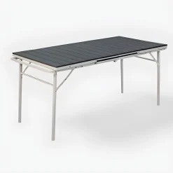 Bissolo Casa Tavoli In Ferro E Metallo<Vendita online di TAVOLO ALL. CM 166X78 METALLO BIANCO E PLASTICA EFFETTO LEGNO ANTRACITE