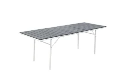 Bissolo Casa Tavoli In Ferro E Metallo<Vendita online di TAVOLO ALL. CM 166X78 METALLO BIANCO E PLASTICA EFFETTO LEGNO ANTRACITE