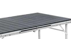 Bissolo Casa Tavoli In Ferro E Metallo<Vendita online di TAVOLO ALL. CM 166X78 METALLO BIANCO E PLASTICA EFFETTO LEGNO ANTRACITE
