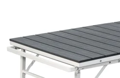 Bissolo Casa Tavoli In Ferro E Metallo<Vendita online di TAVOLO ALL. CM 166X78 METALLO BIANCO E PLASTICA EFFETTO LEGNO ANTRACITE