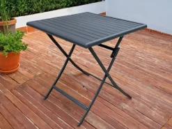 Bissolo Casa Tavoli In Ferro E Metallo<Vendita online di TAVOLO CM 70X70 IN METALLO ANTRACITE