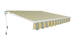 Bissolo Casa Tende Da Sole<Vendita online di TENDA DA SOLE ESTENSIBILE MT 4X2,5 RIGATO GIALLO