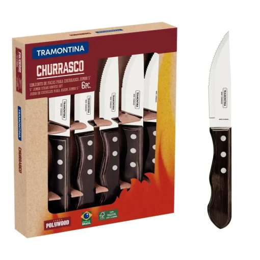 Bissolo Casa Posate Coltelli|Accessori<Vendita online di TRAMONTINA - SET 6 COLTELLI DA BISTECCA IN ACCIAIO INOX E POLYWOOD