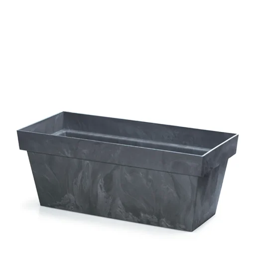 Bissolo Casa Vasi<Vendita online di VASO CUBE 39,2X18,2X16CM ANTRACITE