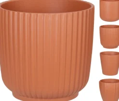 Bissolo Casa Vasi<Vendita online di VASO DI FIORI IN GRES DIAM. 13.5 H. 15 TERRACOTTA ASSORTITO
