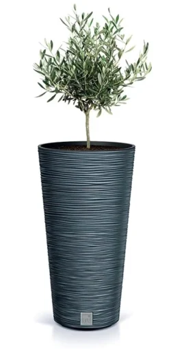 Bissolo Casa Vasi<Vendita online di VASO FURU SLIM 15.5LT 25X25 H.48CM IN PLASTICA ANTRACITE