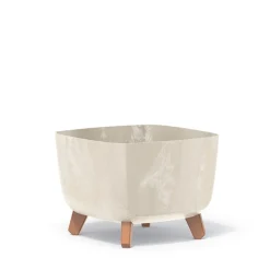 Bissolo Casa Vasi<Vendita online di VASO GRACIA SQUARE EFFETTO CEMENTO 29X29X22CM CREMA