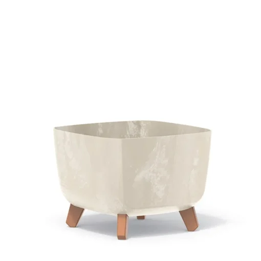 Bissolo Casa Vasi<Vendita online di VASO GRACIA SQUARE EFFETTO CEMENTO 29X29X22CM CREMA