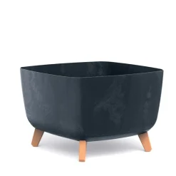 Bissolo Casa Vasi<Vendita online di VASO GRACIA SQUARE EFFETTO CEMENTO 39X39X27CM ANTRACITE