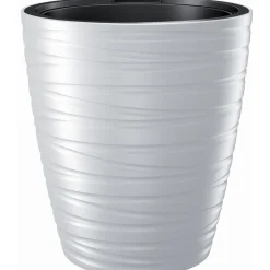 Bissolo Casa Vasi<Vendita online di VASO MAZE 18/32LT 37.5X42CM IN PLASTICA BIANCO