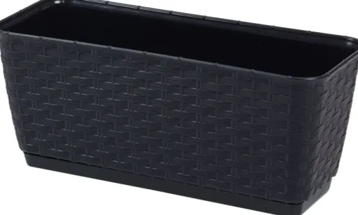 Bissolo Casa Vasi<Vendita online di VASO RATOLLA 29,3X12X12,6CM ANTRACITE