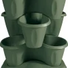 Bissolo Casa Vasi<Vendita online di VASO TRIFOGLIO: SET 3 VASI + SOTTOVASO COLOR VERDE