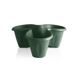 Bissolo Casa Vasi<Vendita online di VASO TRIFOGLIO: SET 3 VASI + SOTTOVASO COLOR VERDE