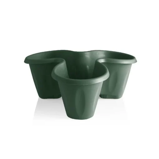Bissolo Casa Vasi<Vendita online di VASO TRIFOGLIO: SET 3 VASI + SOTTOVASO COLOR VERDE