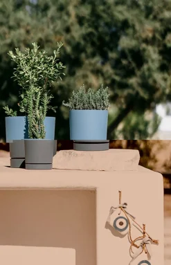 Bissolo Casa Vasi<Vendita online di VASO TUBO P DIAM. 29,2 H. 28,3 GRIGIO CHIARO