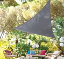 Bissolo Casa Teli Ombreggianti<Vendita online di VELA OMBREGGIANTE MOD. CURACAO MT 3X3X3 ANTRACITE