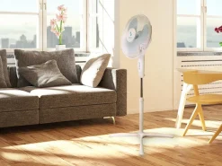 Bissolo Casa Piccoli Ventilazione|Ventilazione<VENTILATORE A PIANTANA 3 PALE CLICK AND CLACK BIANCO