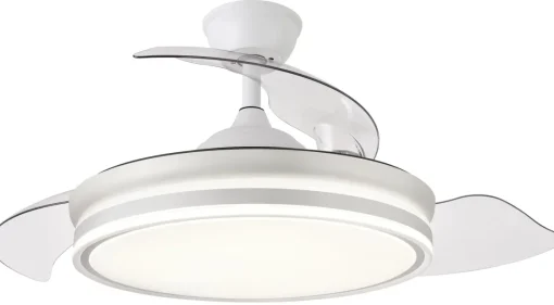 Bissolo Casa Piccoli Ventilazione|Ventilazione<VENTILATORE DA SOFFITTO A LED DIAM. 107CM BIANCO