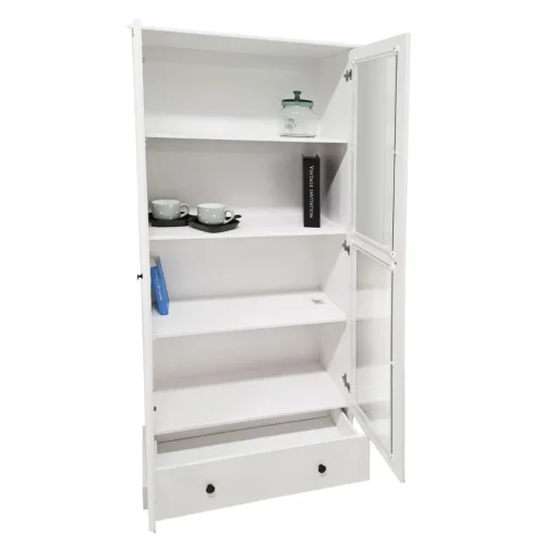 Bissolo Casa Mobili Shabby Chic|Credenze E Vetrine In Arte Povera<Vetrina bianca: vetrina bianco opaco in legno massello