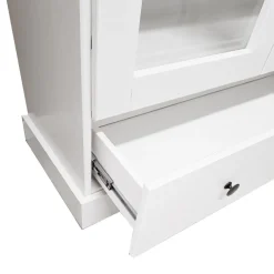 Bissolo Casa Mobili Shabby Chic|Credenze E Vetrine In Arte Povera<Vetrina bianca: vetrina bianco opaco in legno massello