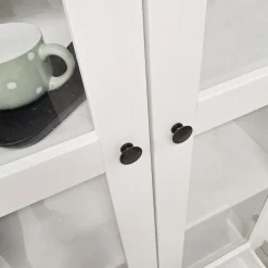 Bissolo Casa Mobili Shabby Chic|Credenze E Vetrine In Arte Povera<Vetrina bianca: vetrina bianco opaco in legno massello