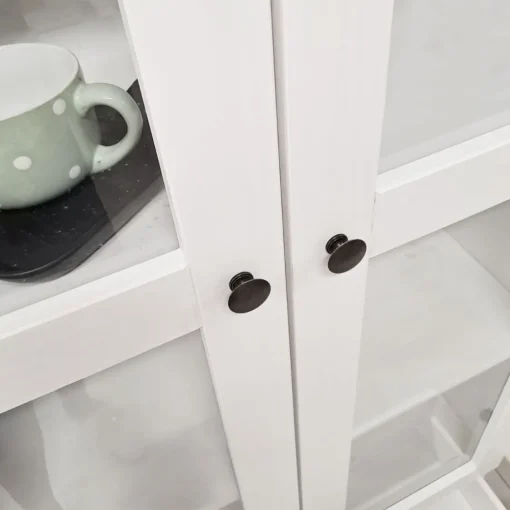 Bissolo Casa Mobili Shabby Chic|Credenze E Vetrine In Arte Povera<Vetrina bianca: vetrina bianco opaco in legno massello