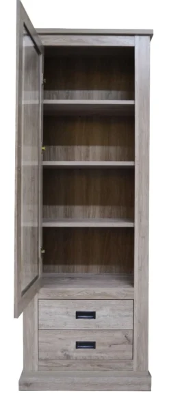 Bissolo Casa Mobili Shabby Chic|Credenze E Vetrine<VETRINA MODERNA ANCONA OAK: vendita online VETRINA MODERNA ANCONA OAK in offerta