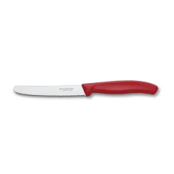 Bissolo Casa Posate Coltelli<VICTORINOX - COLTELLO DA TAVOLA ONDULATO ROSSO LINEA SWISS CLASSIC 11CM