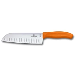 Bissolo Casa Posate Coltelli<VICTORINOX - COLTELLO SANTOKU LINEA SWISS CLASSIC 17CM ARANCIO