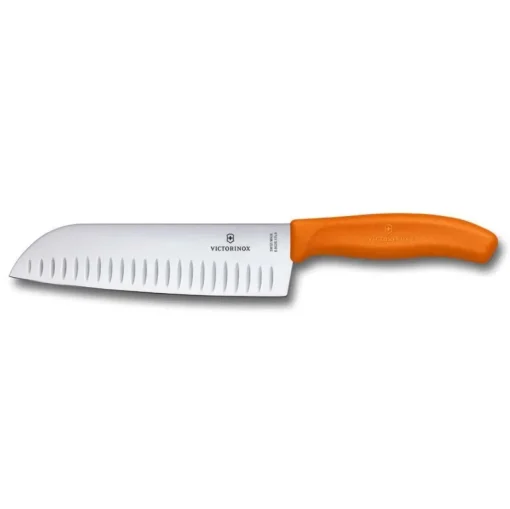Bissolo Casa Posate Coltelli<VICTORINOX - COLTELLO SANTOKU LINEA SWISS CLASSIC 17CM ARANCIO