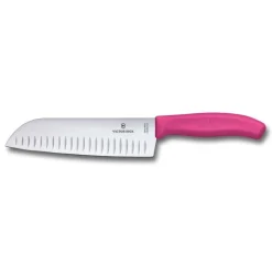 Bissolo Casa Posate Coltelli<VICTORINOX - COLTELLO SANTOKU LINEA SWISS CLASSIC 17CM ROSA