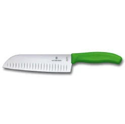 Bissolo Casa Posate Coltelli<VICTORINOX - COLTELLO SANTOKU LINEA SWISS CLASSIC 17CM VERDE