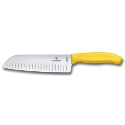 Bissolo Casa Posate Coltelli<VICTORINOX - COLTELLO SANTOKU LINEA SWISS CLASSIC 17CM GIALLO