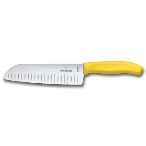 Bissolo Casa Posate Coltelli<VICTORINOX - COLTELLO SANTOKU LINEA SWISS CLASSIC 17CM GIALLO